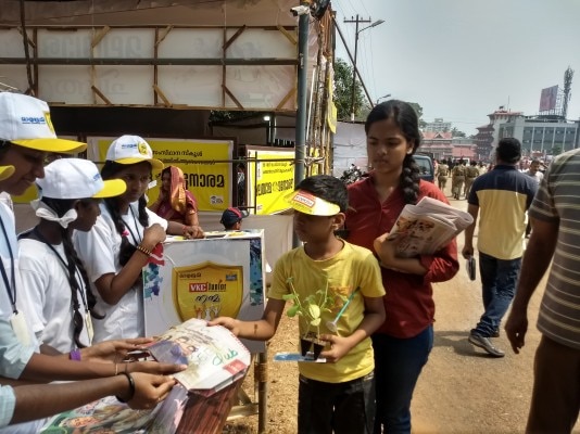 Awareness program and eci friendly bag distribution program by Lions club  Murudeshwar | SahilOnline